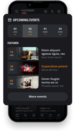 Event calendar