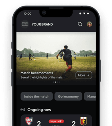 Football app & web-app image